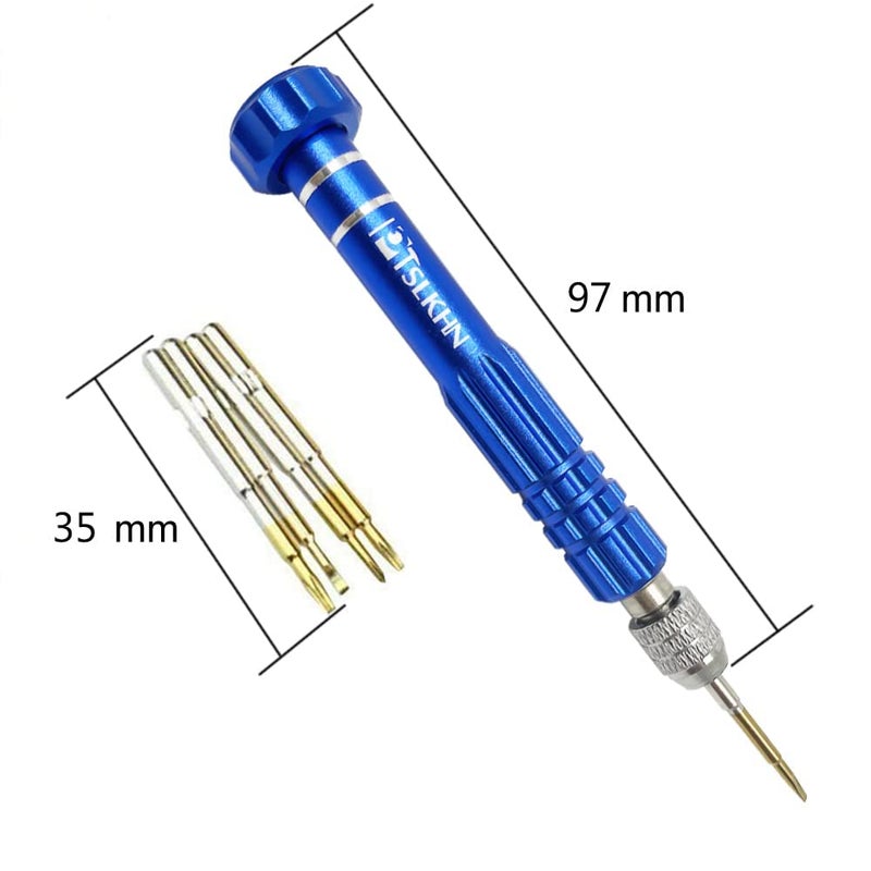 PTSLKHN 5-in-1 Multifunctional Small Screwdriver, PTSLKHN S2 Steel Magnetic Screwdriver Kit for Eyeglass, Sunglasses, Electronics, Cellphone, Jewelry and More - Image 5